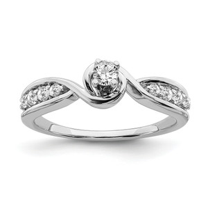 10KT White Gold Diamond Engagement Ring