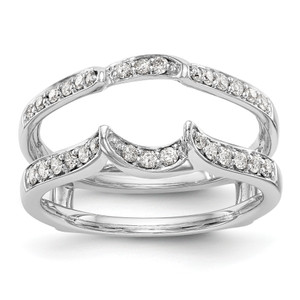 14KT White Gold 1/3 carat Diamond Complete Ring Guard