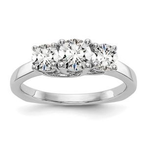 3 Stone Semi-Mount Engagement Rings