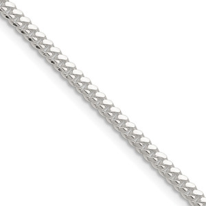 Sterling Silver Polished 2.9mm Domed Curb Chain