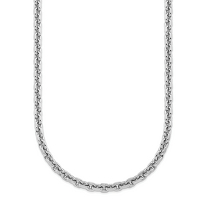 HERCO Sterling Silver Fancy Flat Link Necklaces