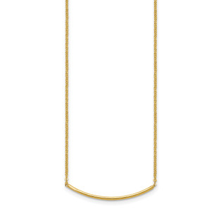 HERCO Gold Curved Bar Necklaces