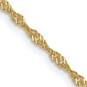 Leslie's 10k 1.3 mm Singapore Chain