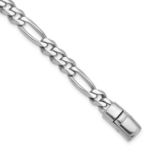 HERCO Stirling Silver Polished Fancy 8.5mm Figaro Link Necklaces