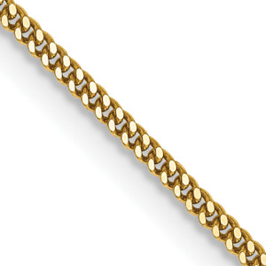 14k 1.3mm Curb Pendant Chain
