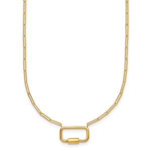 HERCO Gold Paperclip with Lock Necklaces