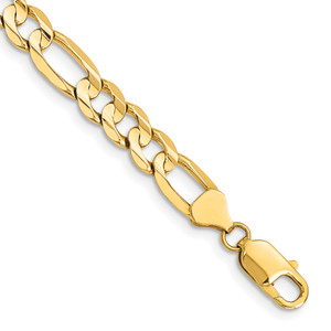 Concave Open Figaro Chain