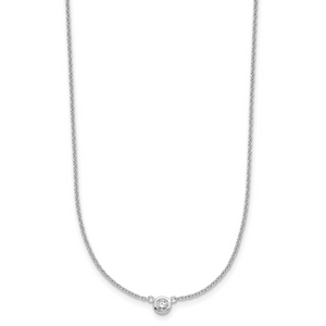 HERCO Gold Single Bezel Diamond Necklaces