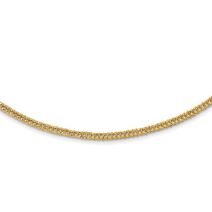 14K Polished D/C Fancy Link Necklace