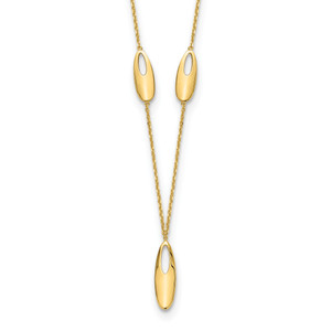 Leslie's 14K Polished with 2in ext. Necklace