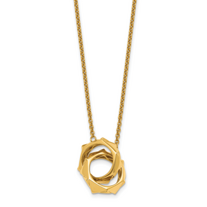 Herco 14K Polished Fancy Intertwined Circles Necklace