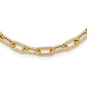 14K Polished Fancy Toggle Link Necklace