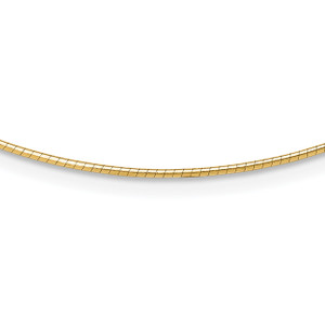 Leslie's 14K 1.2mm Omega Necklace Detachable clasp Omega Necklace