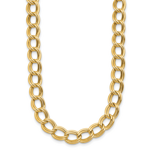 HERCO Gold 8mm Double Link Necklaces
