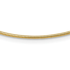 14K Yellow Gold 1.4mm Round Omega