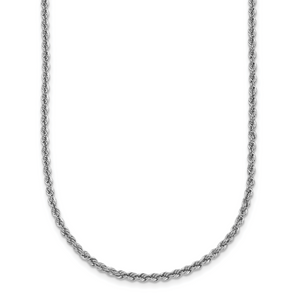 HERCO Platinum 2.2mm Rope Chain Necklaces