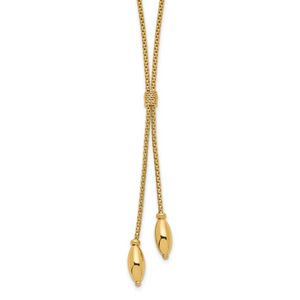 Leslie's 14K Polished with 2in. ext. Drop Necklace