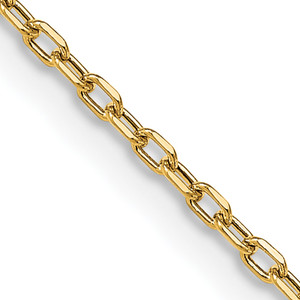 Semi-solid Diamond-Cut Open Link Cable Chain