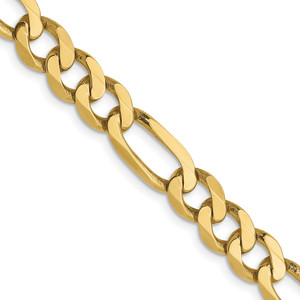 Leslie's 10k 6.25mm Flat Figaro Chain