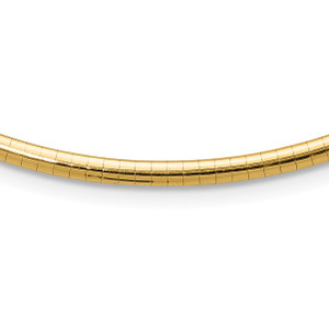 14k 3mm Lightweight Omega Necklace