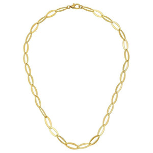 Herco 14K Gold Flat Oval Links 7mm