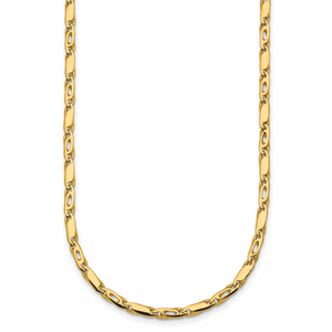 HERCO Gold 3.2mm Solid Fancy Link Necklaces