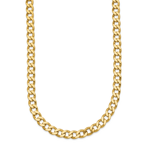 HERCO Gold Solid Curb Chain Necklaces