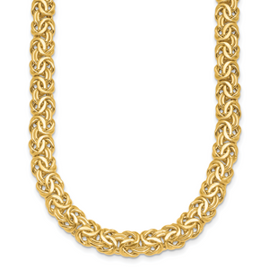 HERCO Gold Byzantine Necklaces with Sapphires in the Clasp