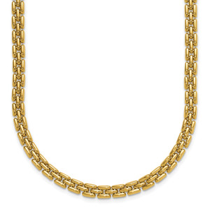 Leslie's 14K Polished 6.3mm Fancy Link Necklace