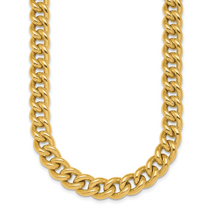 HERCO Gold 10mm Curb Necklaces