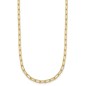 HERCO Gold Elongated Cable Chain Necklaces