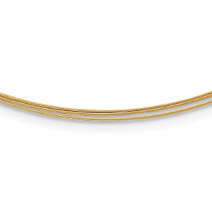 HERCO Gold 0.5mm Triple Strand Wire Necklaces