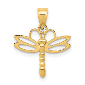 14K Gold  Dragonfly Pendant