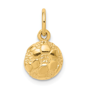 10K Gold  Soccer Charm