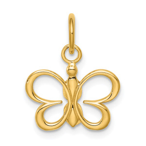 14K Gold  Butterfly Pendant