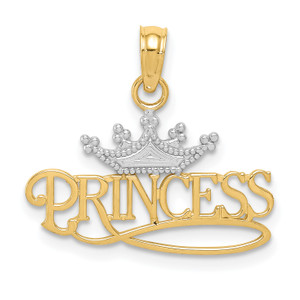 14KT Gold  Textured Star Of David Charm K8453