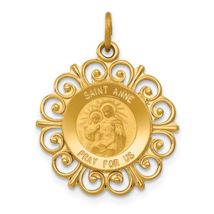 14KT Gold  BEST MOM with Heart Charm D3947