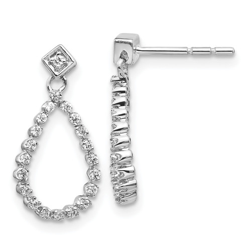 Diamond Teardrop Post Earrings TC821R