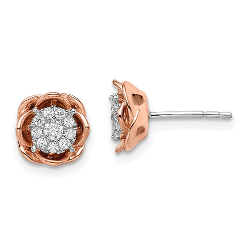 Diamond Rose Earrings SRE1624Y