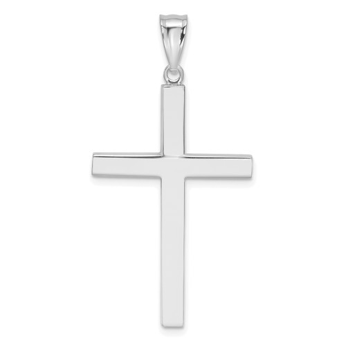14KT  White Gold Latin Cross Pendant