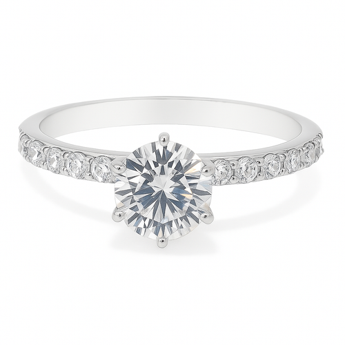 14kt White Gold Diamond Engagement Setting  0.50 CTW 