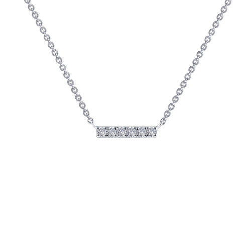 Lafonn 0.09 CTW Dainty Bar Necklace