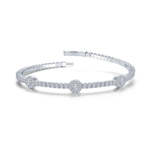 Lafonn 2.90 CTW Halo Station Flexible Tennis Bracelet