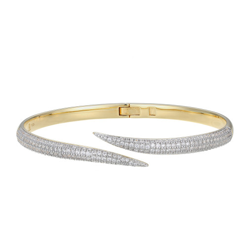 MB0131 - Wave Lab-Created Diamond Bangle