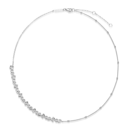 BN0257W - Lab-Grown Diamond Abacus Bead Necklace