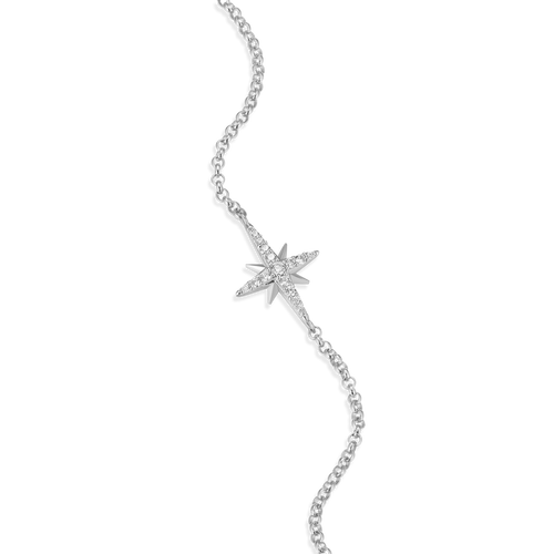 BB0027W - Cardinal Points Bolo Bracelet in Rhodium-Plated Sterling Silver