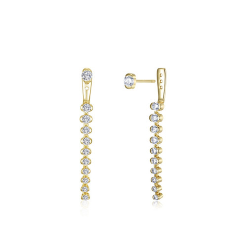 Lafonn Willow Dangle Earrings bonded in Platinum