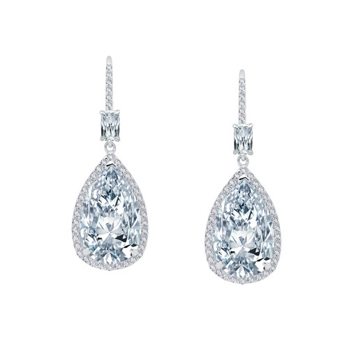 Lafonn Opera Drop Earrings bonded in Platinum