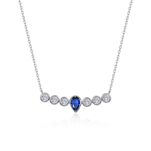 Lafonn Sapphire Pear of Joy Necklace  SYN032SP