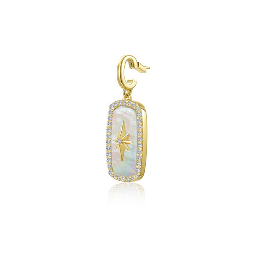 Lafonn North Star Mother-of-Pearl Pendant  Charm P0335MOG